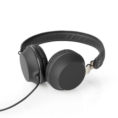 Nedis On-Ear Wired Headphones | 3.5 mm | Cable length: 1.20 m | Anthracite / Black