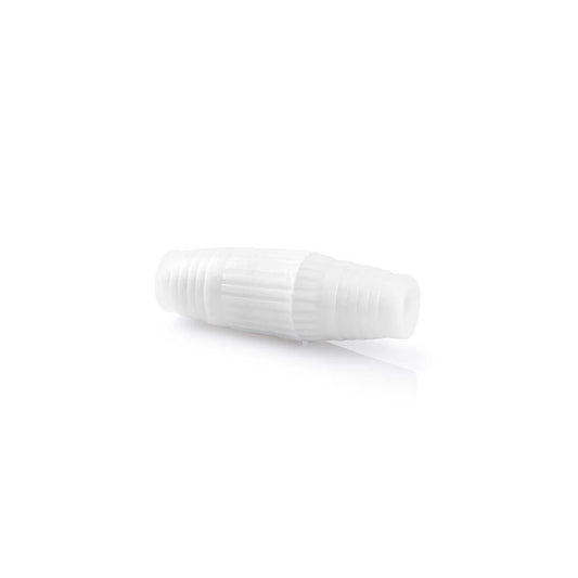 Nedis Satellite & Antenna Adapter | Screw Clamp | Screw Clamp | Nickel Plated | 75 Ohm | Straight | ABS | White | 10 pcs | Envelope