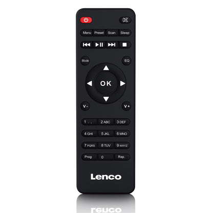 Lenco MC-250BK | Micro Music System | Internet | DAB+ Radio | Bluetooth® Speakers | CD / MP3 | Black