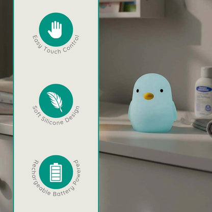 Alecto BC140BIRD | Rechargeable LED Chrildresn Night Light, Nird