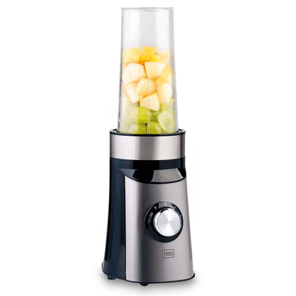 Trebs 99242 | Smoothie-to-go | Pro drinking cup Comfortjuicer | 450 ml | School, Work or Gym | Black