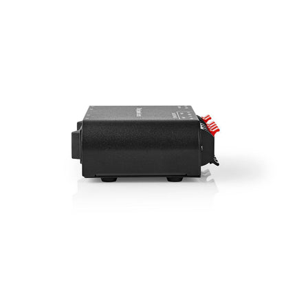 Nedis Speaker Control Switchbox | 2 port(s) | Terminal Clamps | Speaker impedance: 4-16 Ohm | Maximum load per channel: 150 W | Aluminium | Black