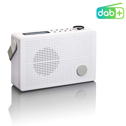 Lenco PDR-030WH | Portable DAB+ FM Radio with Alarm | White