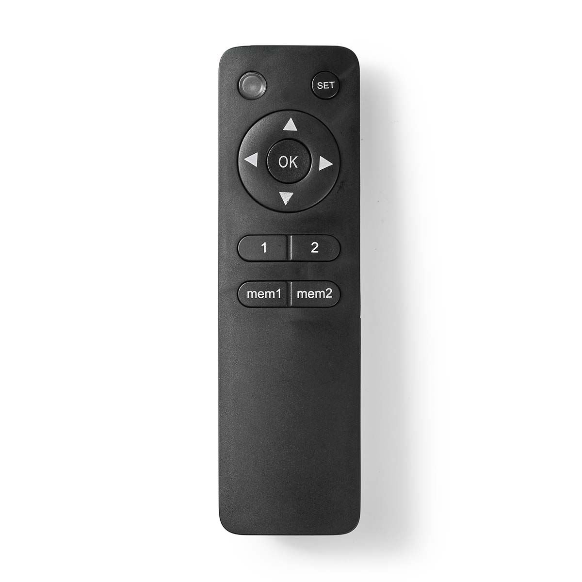Nedis Replacement Remote Control | Suitable for: TVCM5830BK / TVSM5830BK / TVSM5831BK / TVSM5840BK / TVSM5850BK / TVWM5850BK / TVWM5860BK / TVWM5880BK | Fixed | 1 Device | Clear Lay-out | Radio Frequency | Black