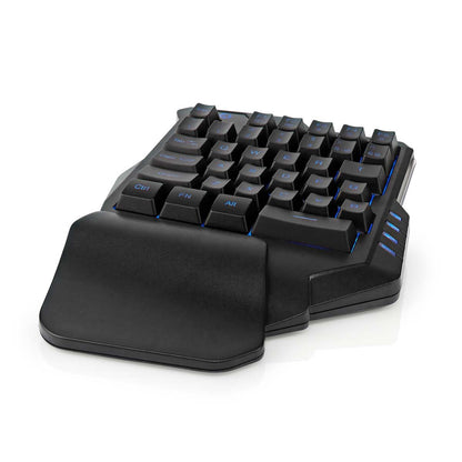 Nedis Wired Gaming Keyboard | USB Type-A | Membrane Keys | RGB | Single-Handed | Universal | USB Powered | Power cable length: 1.60 m | Gaming