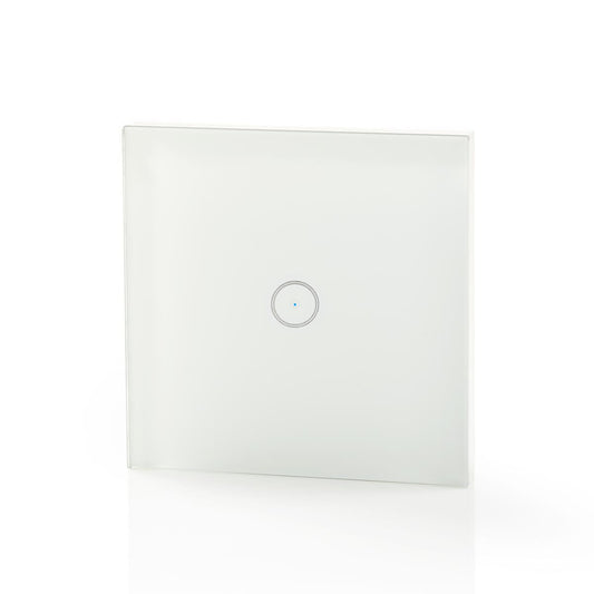Nedis SmartLife Wall Switch | Wi-Fi | Single | Wall Mount | 1000 W | Android™ / IOS | Glass | White