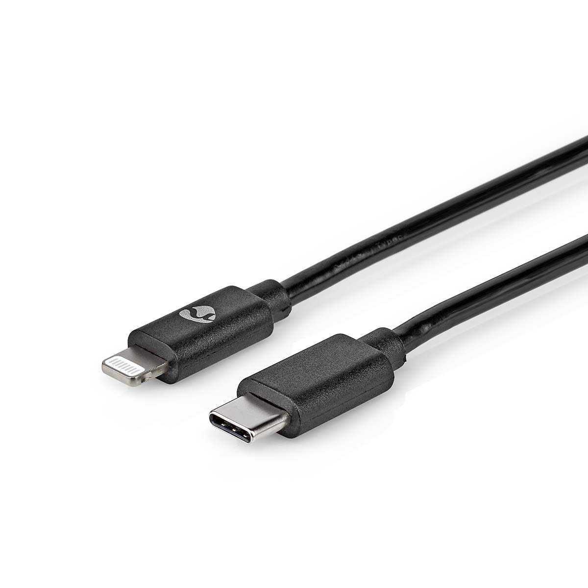 Nedis Lightning Cable | USB 2.0 | Apple Lightning 8-Pin | USB-C™ Male | 480 Mbps | Nickel Plated | 2.00 m | Round | PVC | Black | Envelope