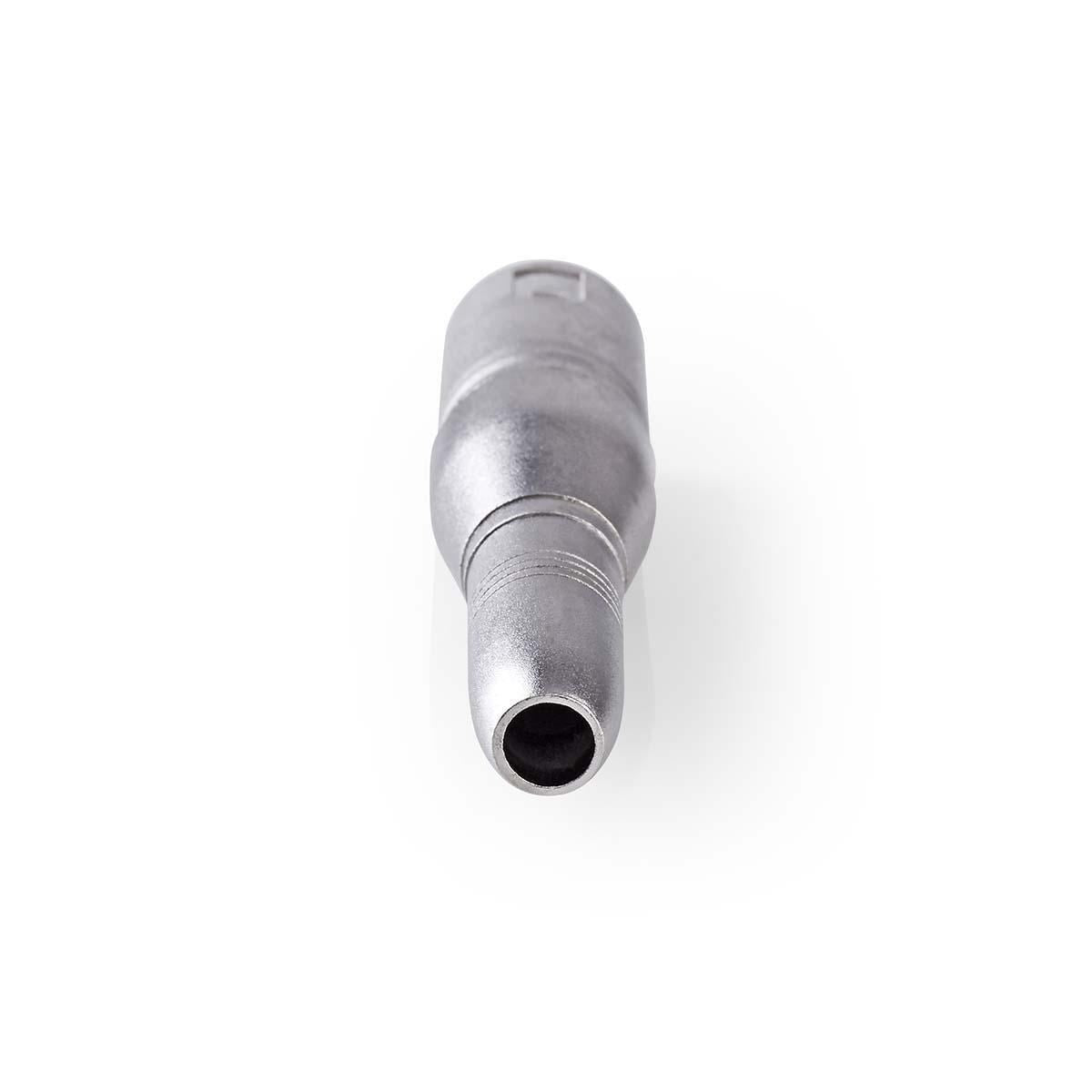 Nedis XLR Adapter | XLR 3-Pin Male | 6.35 mm Female | Nickel Plated | Straight | Metal | Silver | 10 pcs | Box