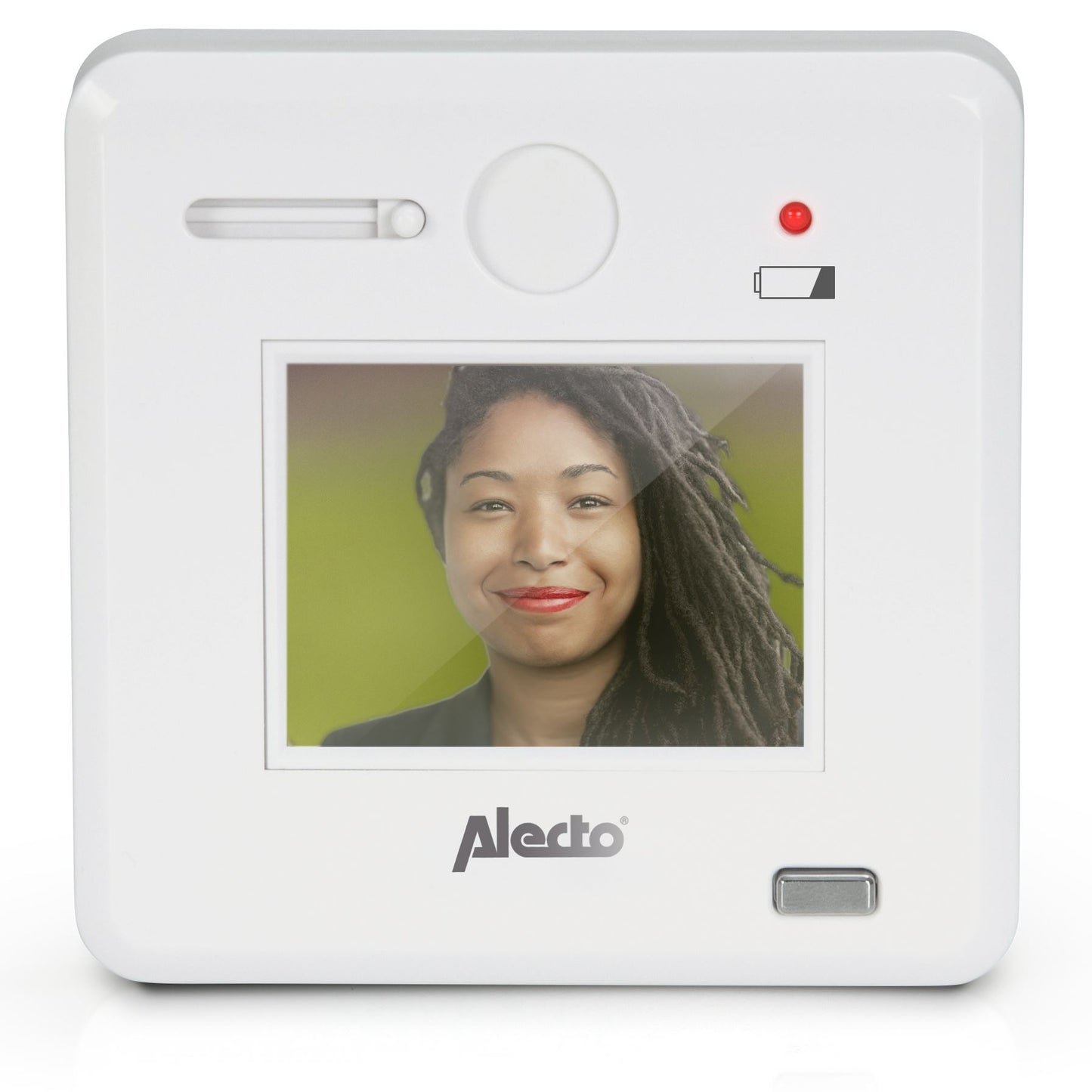 Alecto LCD Digital Battery Powered Door Peephole Viewer with Colour 2.4" Display | White