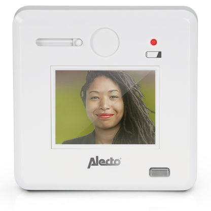 Alecto LCD Digital Battery Powered Door Peephole Viewer with Colour 2.4" Display | White