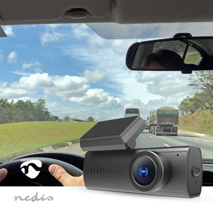 Nedis Dash Cam | 1080p@30fps | 2 MPixel | Wi-Fi | LCD | Night view | Black