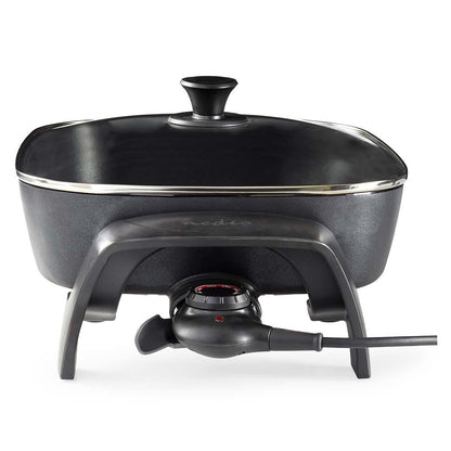 Nedis Electric Skillet Pan | 40 cm | Thick-cast Aluminium Body