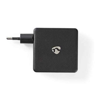 Nedis Wall Charger | 57 W | Quick charge feature | 2.25 / 2.4 / 3.0 A | Number of outputs: 2 | USB-A / USB-C™ | No Cable Included | Automatic Voltage Selection | Black