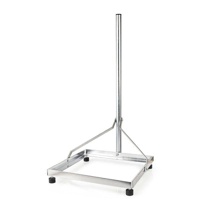 Nedis Satellite Balcony Stand | Mast length: 1.00 m | Maximum dish size: 90.0 cm | Bottom plate size: 1 x 50 x 50 cm | Steel | Silver