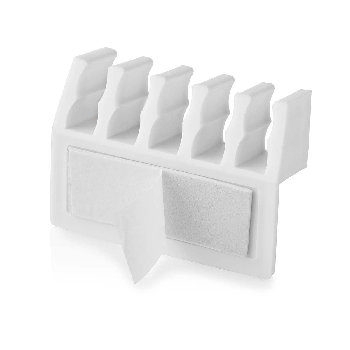 Nedis CMGC21052WT | Cable Management | Cable Clip | Click and Go | 2 pcs | Number of slots: 5 Slots | Maximum cable thickness: 7.1 mm | Polypropylene | White