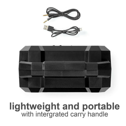 Nedis Bluetooth® Speaker | Maximum battery play time: 13 hrs | Table Design | 5 W | Mono | Built-in microphone | Black