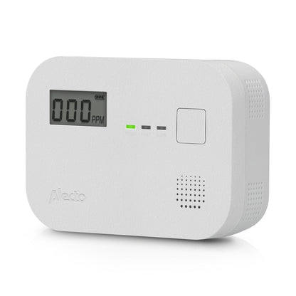Alecto COA3910 Carbon monoxide Alarm with 10 year Sensor Runtime & LCD Display | EN50291-1:20180 | White