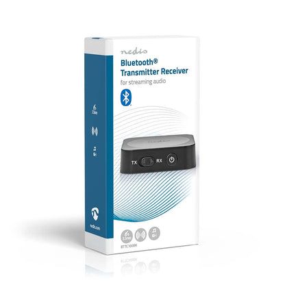 Nedis Bluetooth® Transmitter Receiver | Connection input: 1x AUX | Connection output: 1x AUX | SBC | Up to 1 Device | Maximum battery play time: 6 hrs | Black