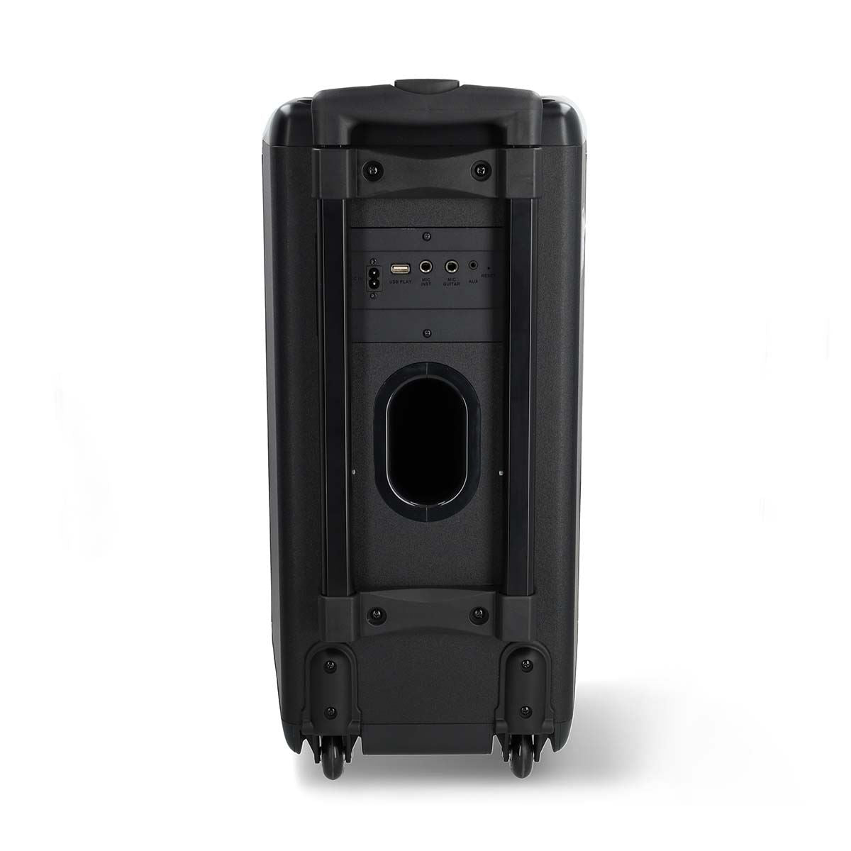 Nedis Bluetooth® Party Speaker | Maximum battery play time: 5 hrs | 240 W | Carrying handle | Party lights | Equalizer | Black / Orange
