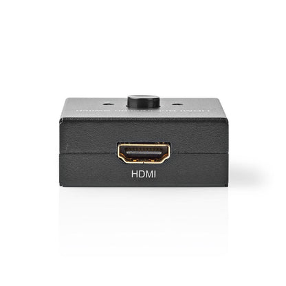 Nedis VSWI3482AT | HDMI™ Switch | 3 port(s) | 1x HDMI™ Input / 2x HDMI™ Input | 1x HDMI™ Output / 2x HDMI™ Output | 4K@60Hz | 6 Gbps | Metal | Anthracite