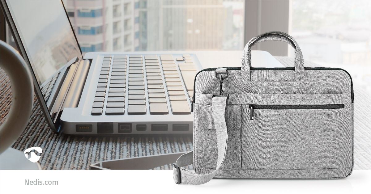 Nedis Notebook Bag | 15 - 16" | Wearing belt | 8 Compartments | 30 mm | 285 mm | 410 mm | Polyester