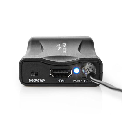 Nedis HDMI™ Converter | SCART Female | HDMI™ Output | 1-way | 1080p | 1.2 Gbps | ABS | Black