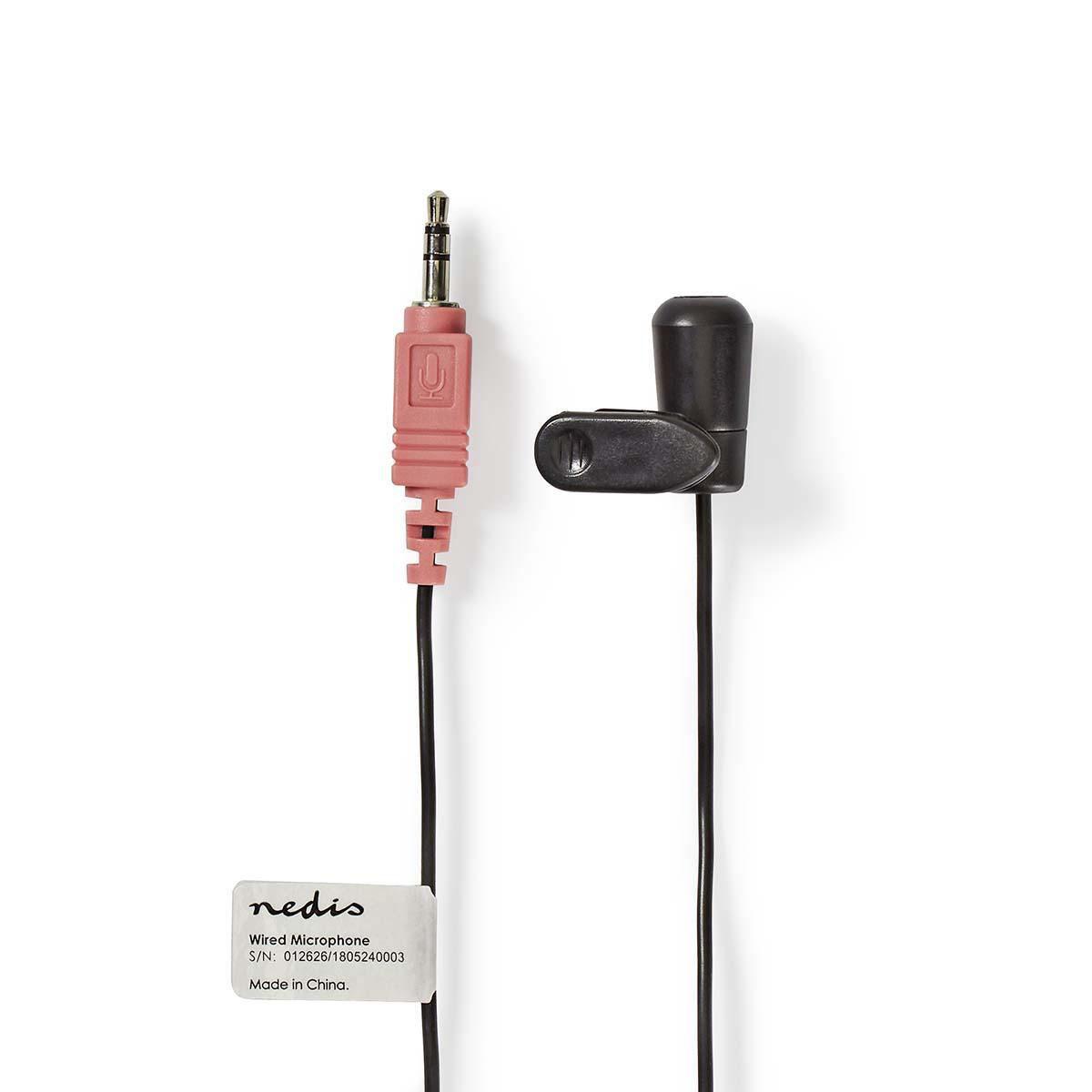 Nedis Microphone | Used for: Notebook / Smartphone / Tablet | Wired | 1x 3.5 mm