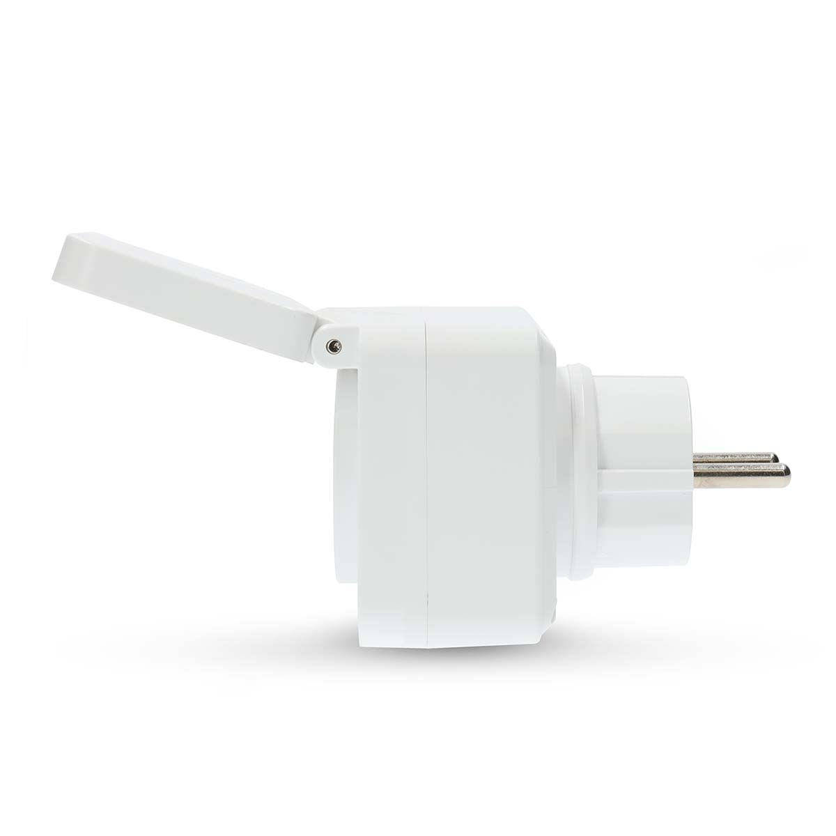 Nedis SmartLife Smart Plug | Wi-Fi | IP44 | Power meter | 3680 W | Schuko Type E (CEE 7/6) | -25 - 55 °C | Android™ / IOS | Grey / White | 1 pcs