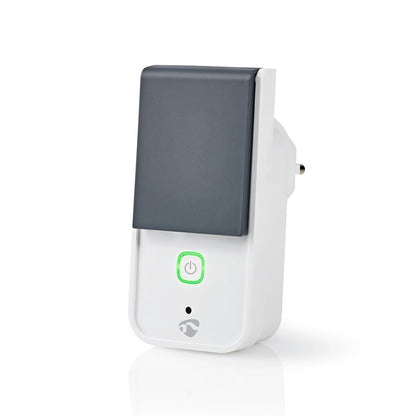 Nedis SmartLife Smart Plug | Wi-Fi | IP44 | Power meter | 3680 W | Plug with earth contact / Type F (CEE 7/7) | -30 - 40 °C | Android™ / IOS | Grey / White | 1 pcs