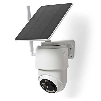 Nedis SmartLife Outdoor Camera | 4G | Full HD 1080p | Pan tilt | IP65 | Cloud Storage (optional) / microSD (not included) | 5 V DC | With motion sensor | Night vision | White