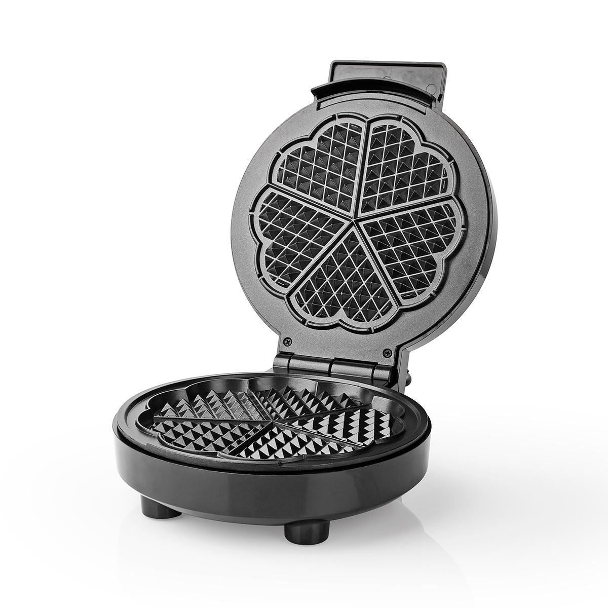 Nedis Waffle Plate | 19 cm | 1000 W | Black