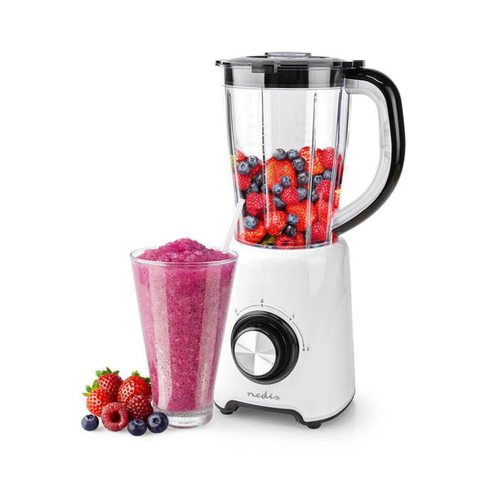 Nedis Stand Blender | 800 W | 1.5 l | Plastic | 2-Speed Setting | Black / White