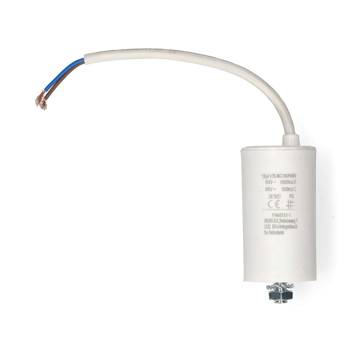 Nedis WCC16UF450V | Capacitor | 16 uF | 450 V | Wire Lead | 10 pcs