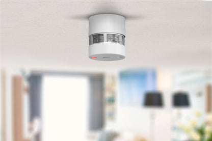 Alecto SD1020 Mini Smoke detector with Runtime Sensor | >85 dB | 10 Year Battery Included | EN14604:2005/AC:2008 | White | 3 Pack