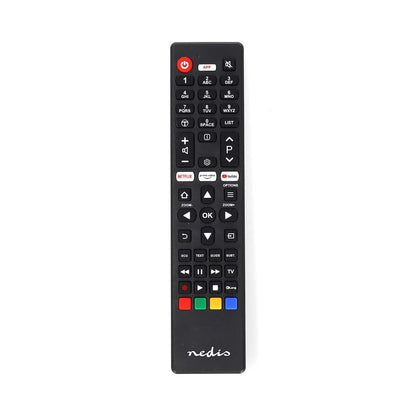 Nedis Replacement Remote Control | Suitable for: TCL/Thomson | Fixed | 1 Device | Amazon Prime / Netflix Button / Youtube Button | Infrared | Black