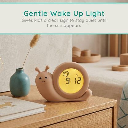 Alecto BC110GN SIMON | Sleep Trainer & Night Lamp Light / Alarm Clock - Green