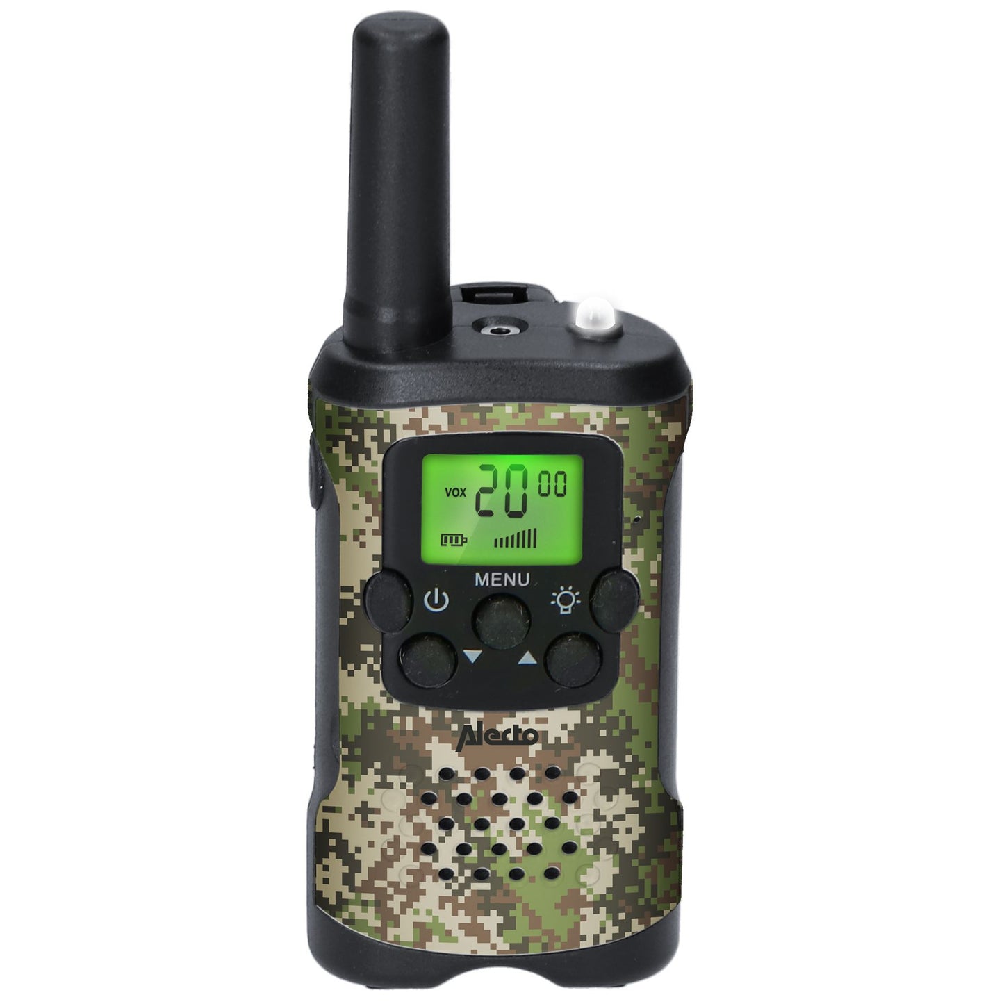 Alecto Walkie-Talkie Set | 2 Handsets | Up to 7 km | Frequency channels: 8 | VOX | up to 3 Hours | Camouflage