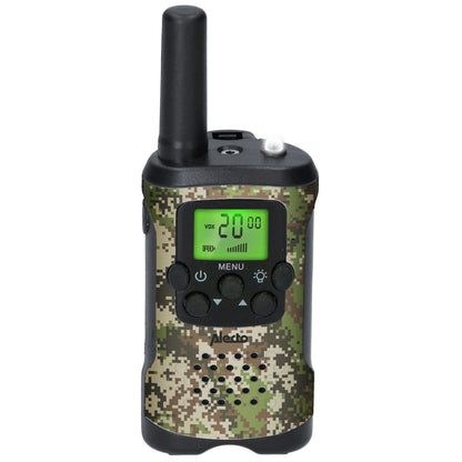 Alecto Walkie-Talkie Set | 2 Handsets | Up to 7 km | Frequency channels: 8 | VOX | up to 3 Hours | Camouflage