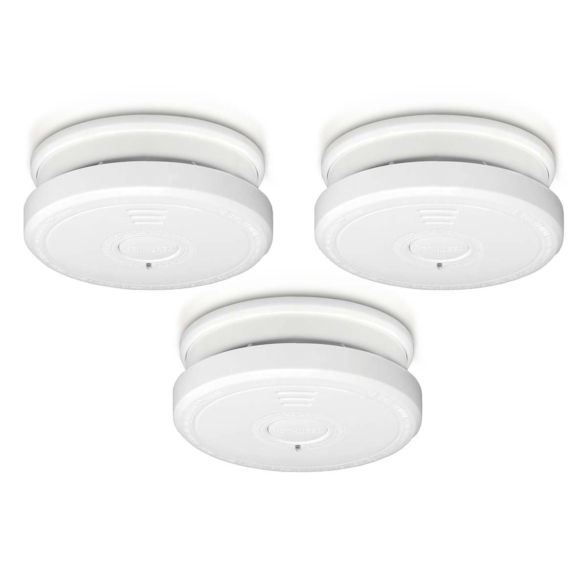 Alecto SA20 3X | SA20 Smoke detector with Hush Button | >85 dB | Battery Powered | EN14604:2005/AC:2008 | White |3 Pack