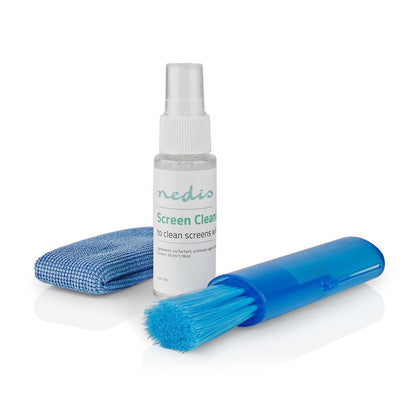 Nedis Screen Cleaner | Spray | 35 ml | Notebook / Smartphone / Tablet / TV Screen | Wiper included