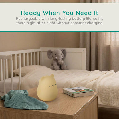 Alecto BC140BEAR | Rechargeable LED Chrildresn Night Light, Bear