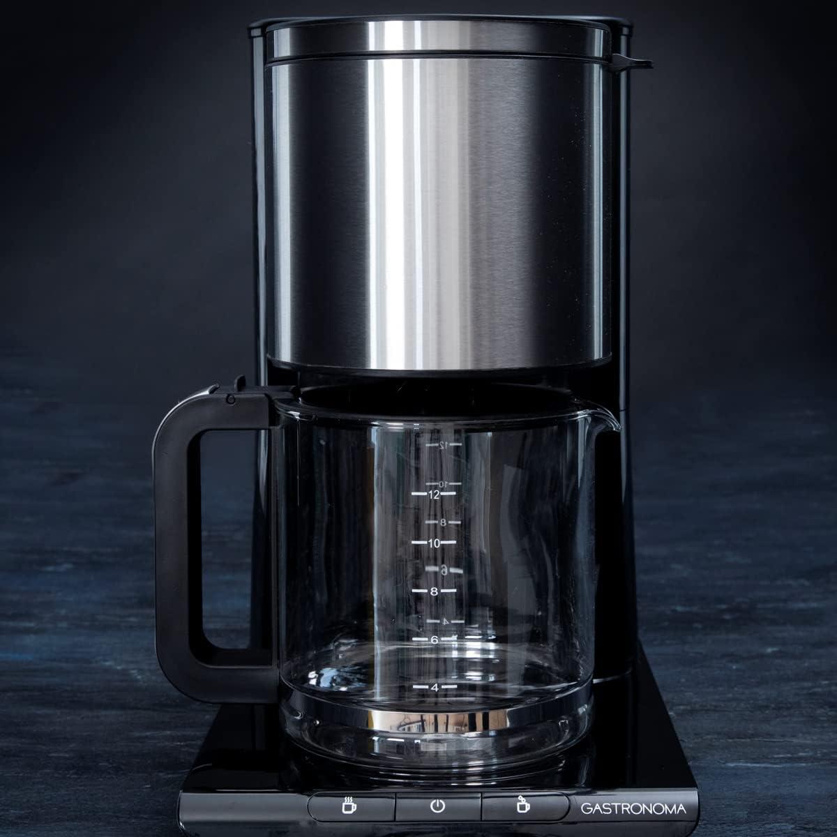 Gastronoma 18100003 | Coffee Maker 1050w | 1.5L | Black / Stainless Steel