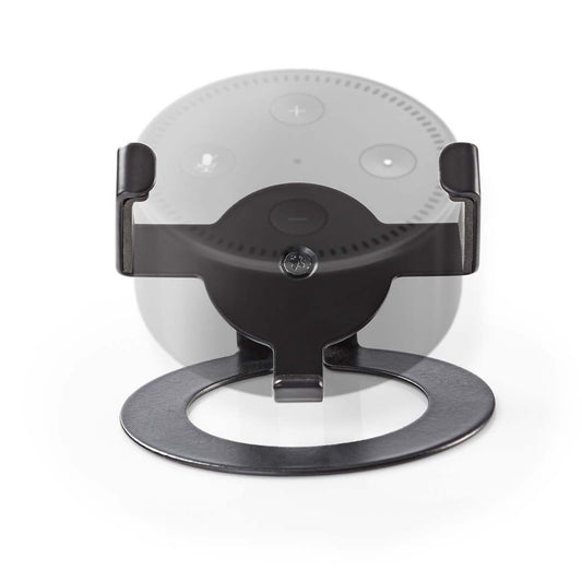 Nedis Speaker Mount | Compatible with: Amazon Echo Dot | Desk | 1 kg | Fixed | Steel | Black