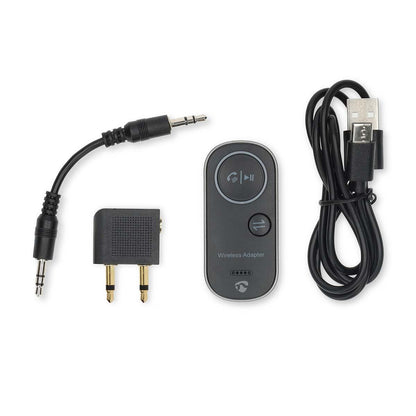 Nedis Bluetooth® Transmitter Receiver | Connection input: USB-C™ Female | Connection output: 3.5 mm | SBC | Up to 1 Device | Maximum battery play time: 8.5 hrs | Black