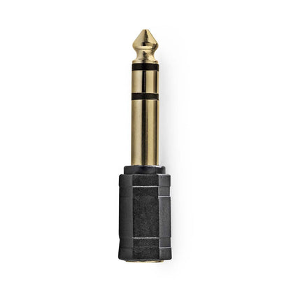 Nedis Stereo Audio Adapter | 6.35 mm Male | 3.5 mm Female | Gold Plated | Straight | ABS | Anthracite | 1 pcs | Box