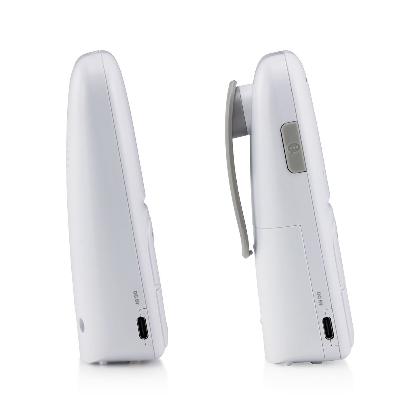 Alecto DBX130 DECT Digital Audio Baby Monitor, Parent Unit with Rechargeable Batter | Crystal-Clear Sound | White