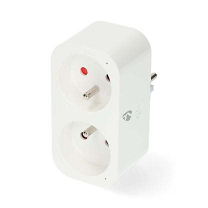 Nedis SmartLife Smart Plug | Wi-Fi | IP21 | Power meter | 3680 W | Type E (CEE 7/6) | 0 - 55 °C | Android™ / IOS | 2-Way | White | 1 pcs