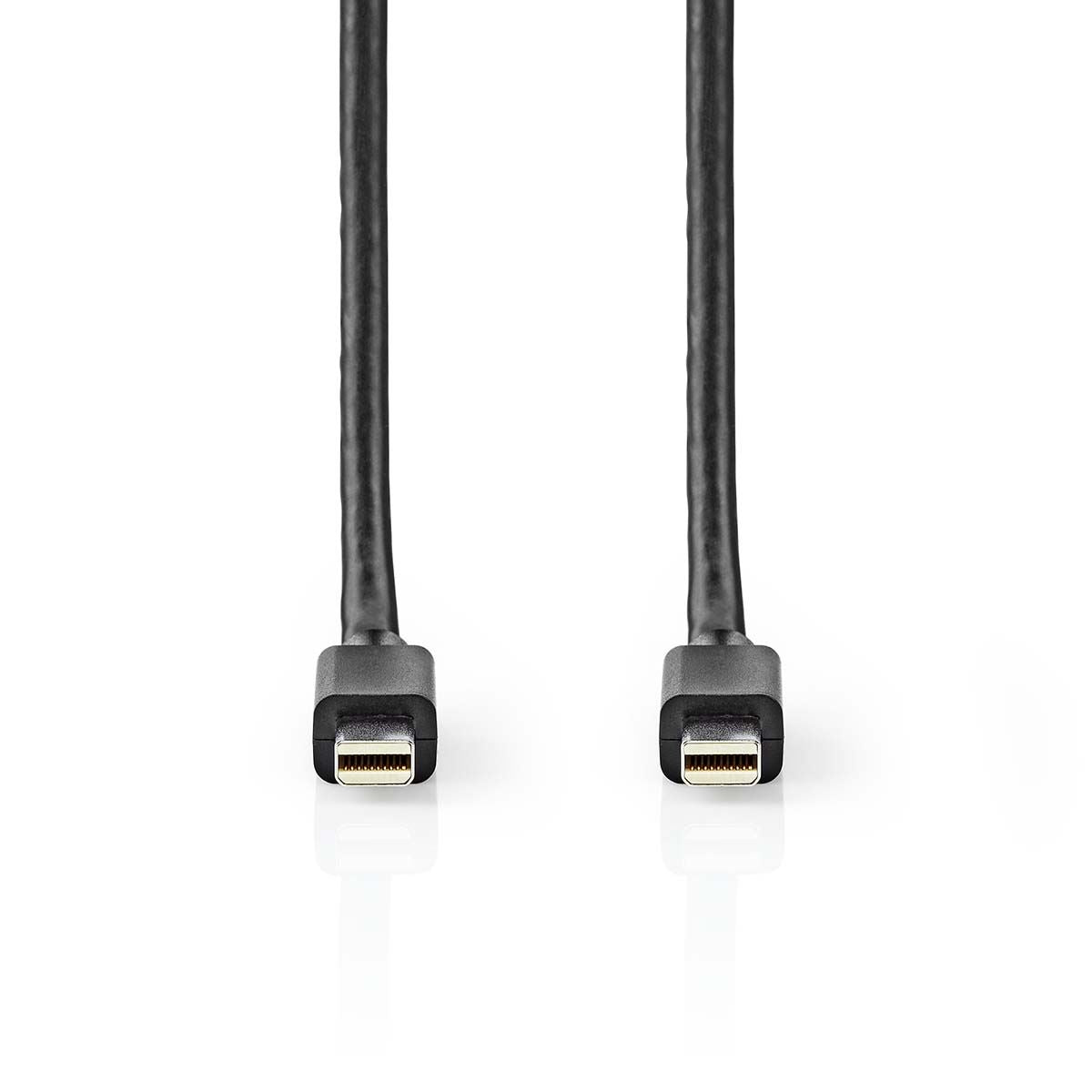 Nedis CCGB37504BK20 | Mini DisplayPort Cable | DisplayPort 1.4 | Mini DisplayPort Male | Mini DisplayPort Male | 48 Gbps | Nickel Plated | 2.00 m | Round | PVC | Black | Blister