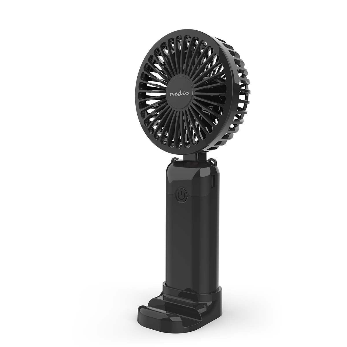 Nedis FNHH3BOX2 | Hand Fan | 90 mm | 6-Speed Settings | 6 Units including Display | Black