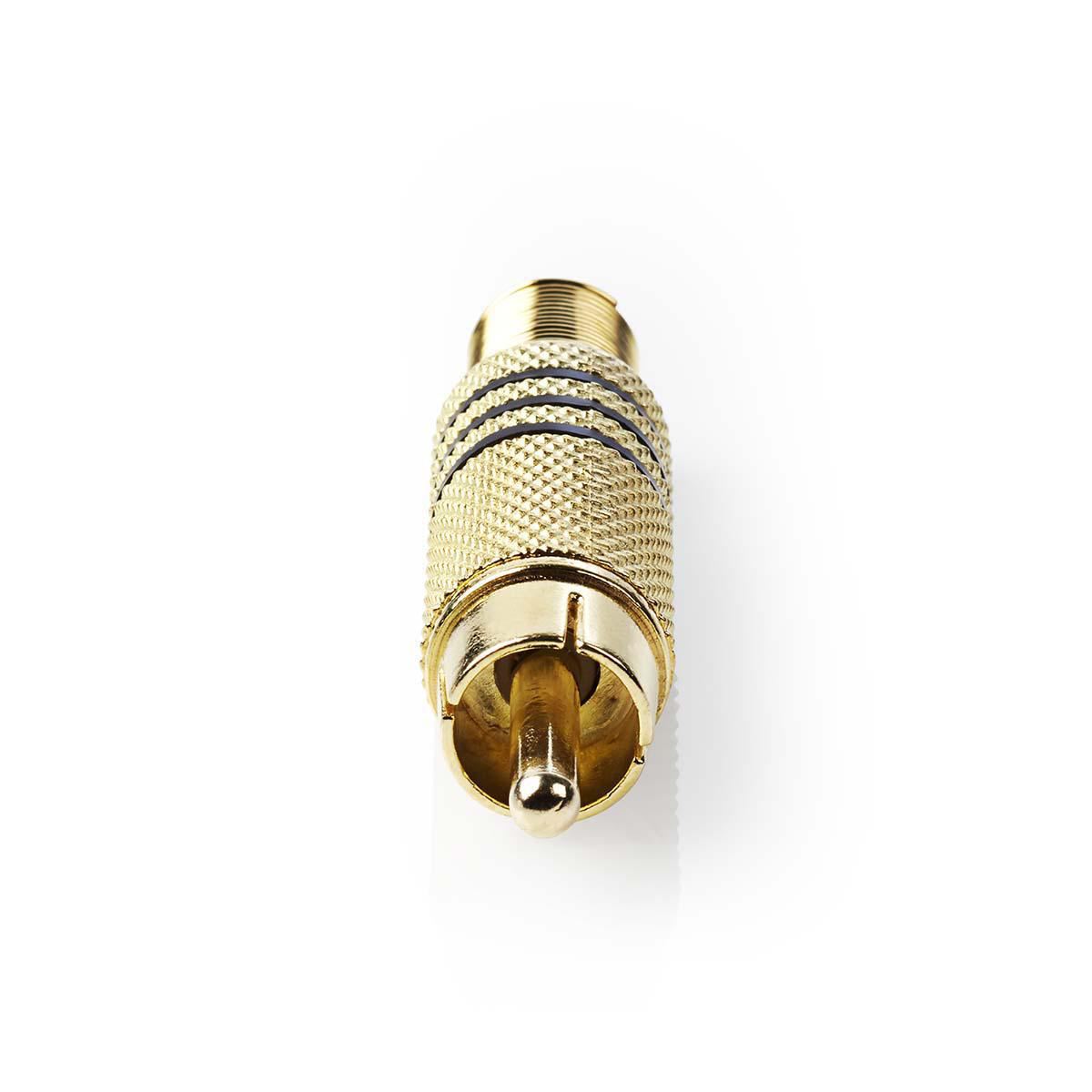Connector VGAP24900B | RCA Male Gold/Black Ring - 10 Pack